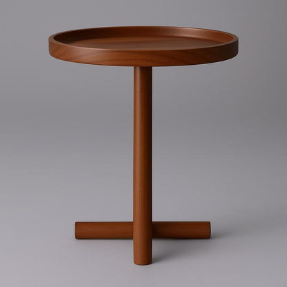 Narrow Wooden Side Table | Handmade Solid Wood End Table | Slim Mid-Century Modern Nightstand