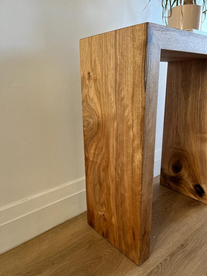 Minimalist Waterfall End Table: Modern Accent Table