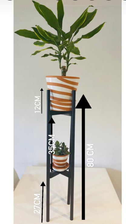 Plant Pot Stand, Stand Planter Holder Two Tier Stand