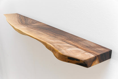 Live Edge Sheesham Floating Shelves, Reclaimed Industrial Wooden Floating Shelves,
