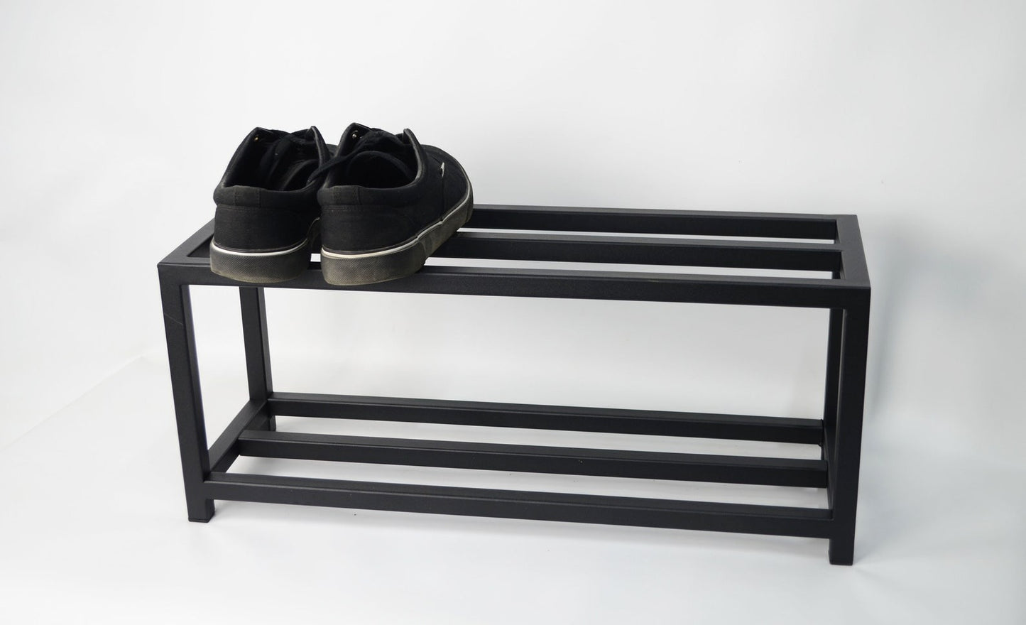 Hallway 2 Tier Metal Shoe Rack,