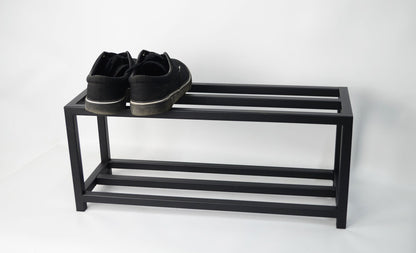 Hallway 2 Tier Metal Shoe Rack,