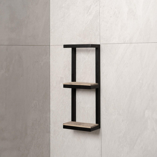 Bathroom Shelf with Towel Bar, Floating bathroom shelf