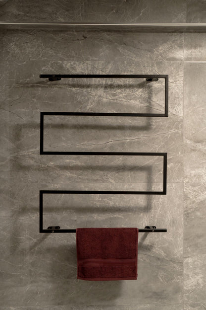 Wall Mounted Towel Rack, Industrial Bathroom Organizer