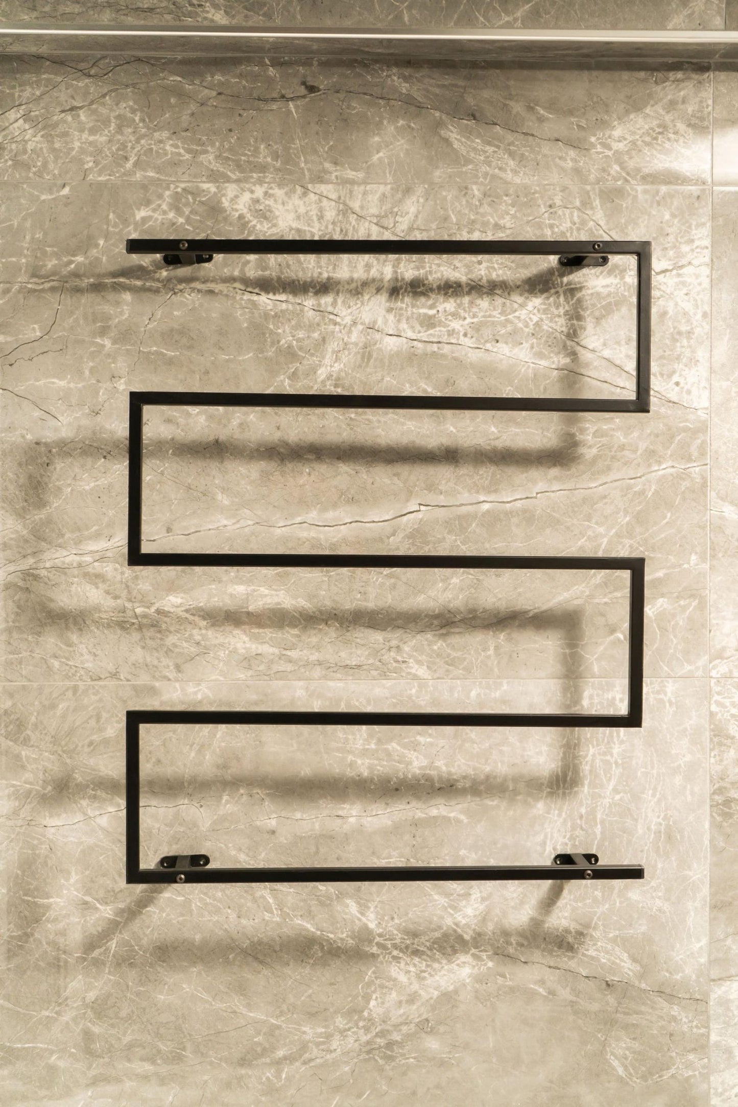 Wall Mounted Towel Rack, Industrial Bathroom Organizer