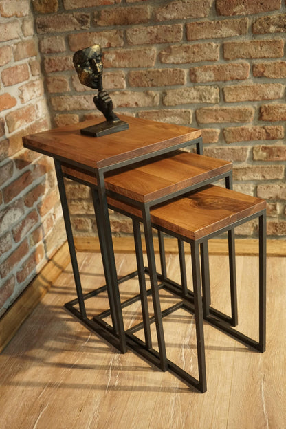 Sheesham Set of 3 Nesting Tables