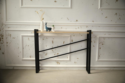 Handmade Industrial Console Table