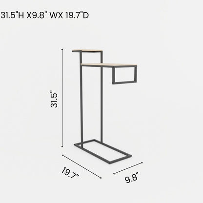 Modern Towel Holder, Industrial Bathroom Organizer