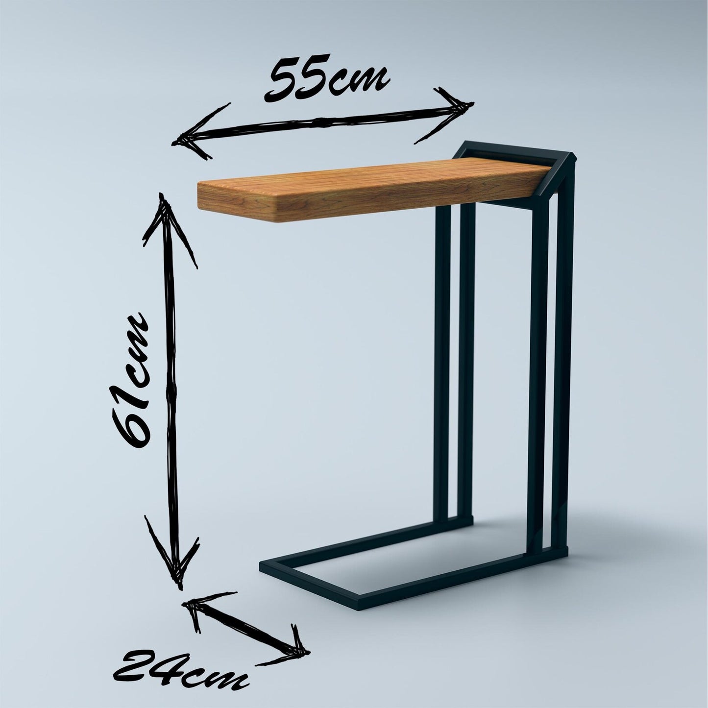 C-Shaped Snack Table
