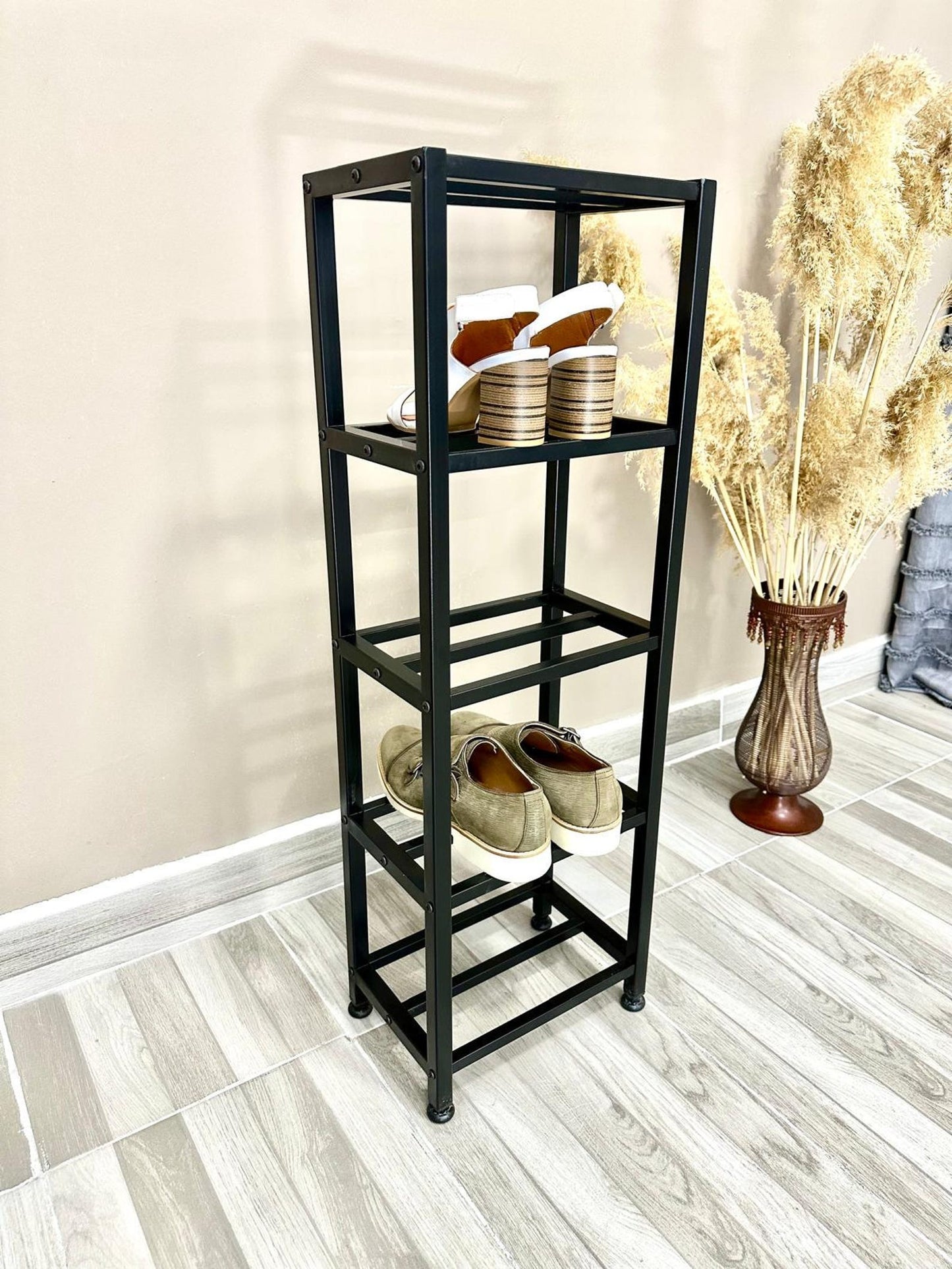5 Tier Metal Shoe Rack, Vertical Shoe Rack