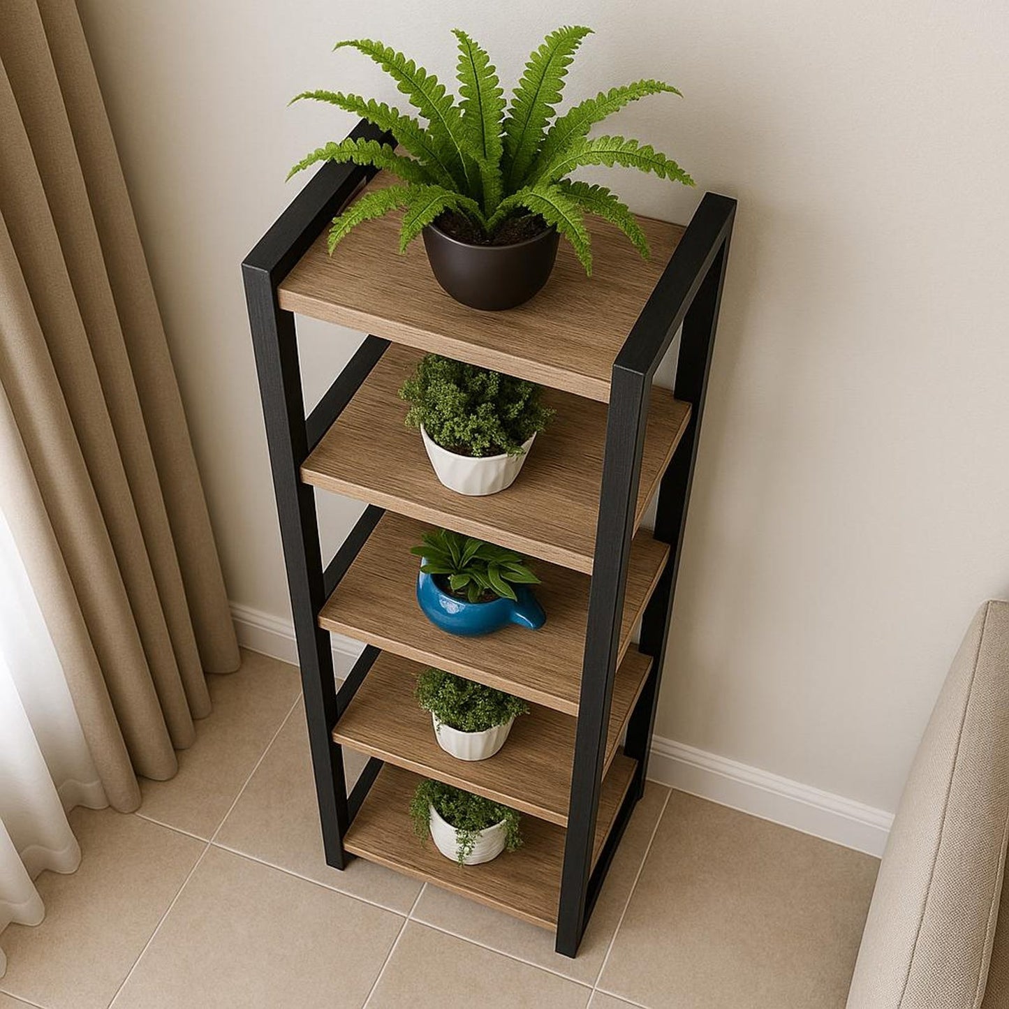 Solid Wood Plant stand- Indoor Plant Organizer