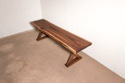 Farmhouse Dining Bench, Live Edge sheesham Bench, Live Edge Wood Bench, Custom Wood Dining Bench