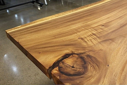 Custom Live Edge Sheesham Dining Table – | Handcrafted Rustic Dine Table for Home, Café & Modern Interiors