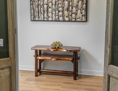 Handcrafted Live Edge Sofa Table - Console Table