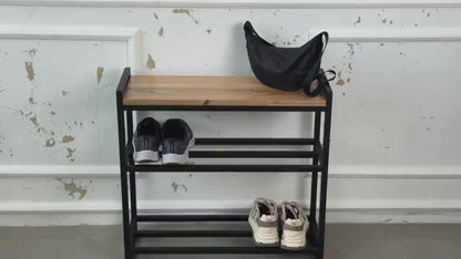 2-Tier Shoe Rack, Shoe Rack Bench, Shoe Storage Bench
