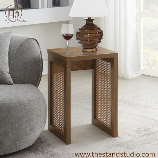 Convenience Concepts Northfield Weave End Table | Modern Side Table for Living Room & Bedroom