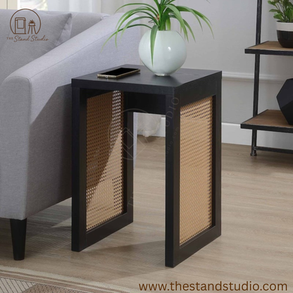 Convenience Concepts Northfield Weave End Table | Modern Side Table for Living Room & Bedroom