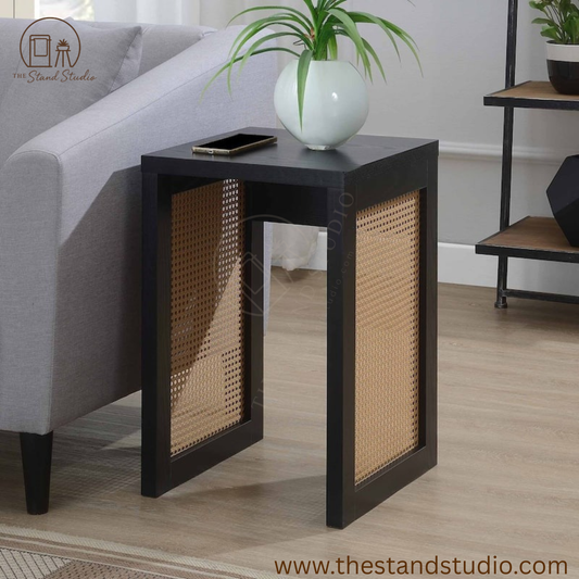 Convenience Concepts Northfield Weave End Table | Modern Side Table for Living Room & Bedroom