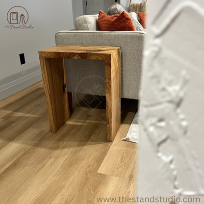 Minimalist Waterfall End Table: Modern Accent Table