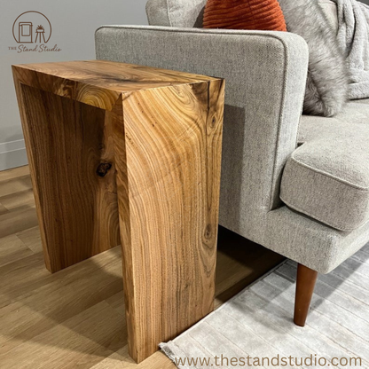 Minimalist Waterfall End Table: Modern Accent Table