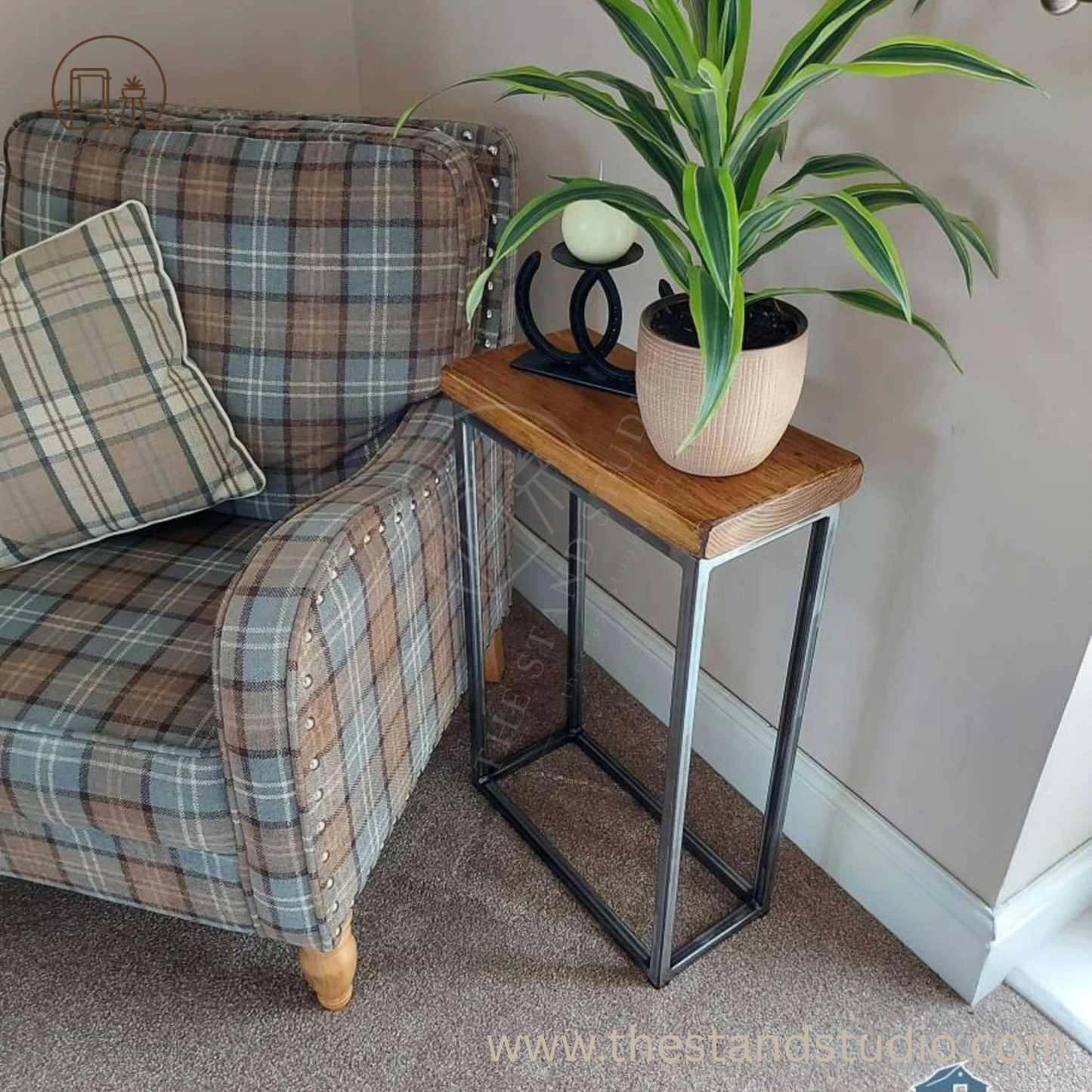 Industrial Sofa Side Table
