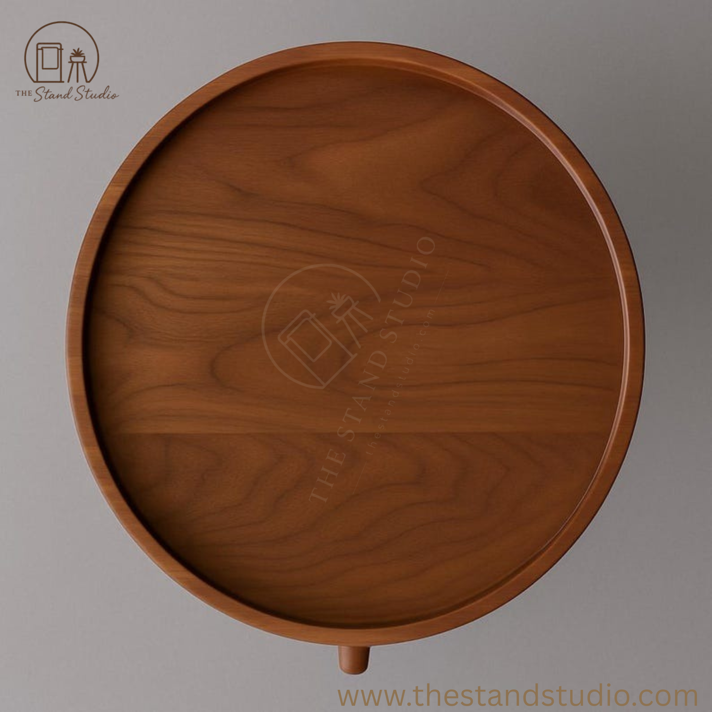 Narrow Wooden Side Table | Handmade Solid Wood End Table | Slim Mid-Century Modern Nightstand