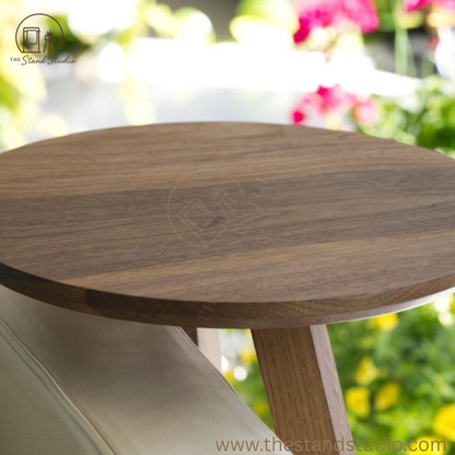 Solid Black Sheesham End Table