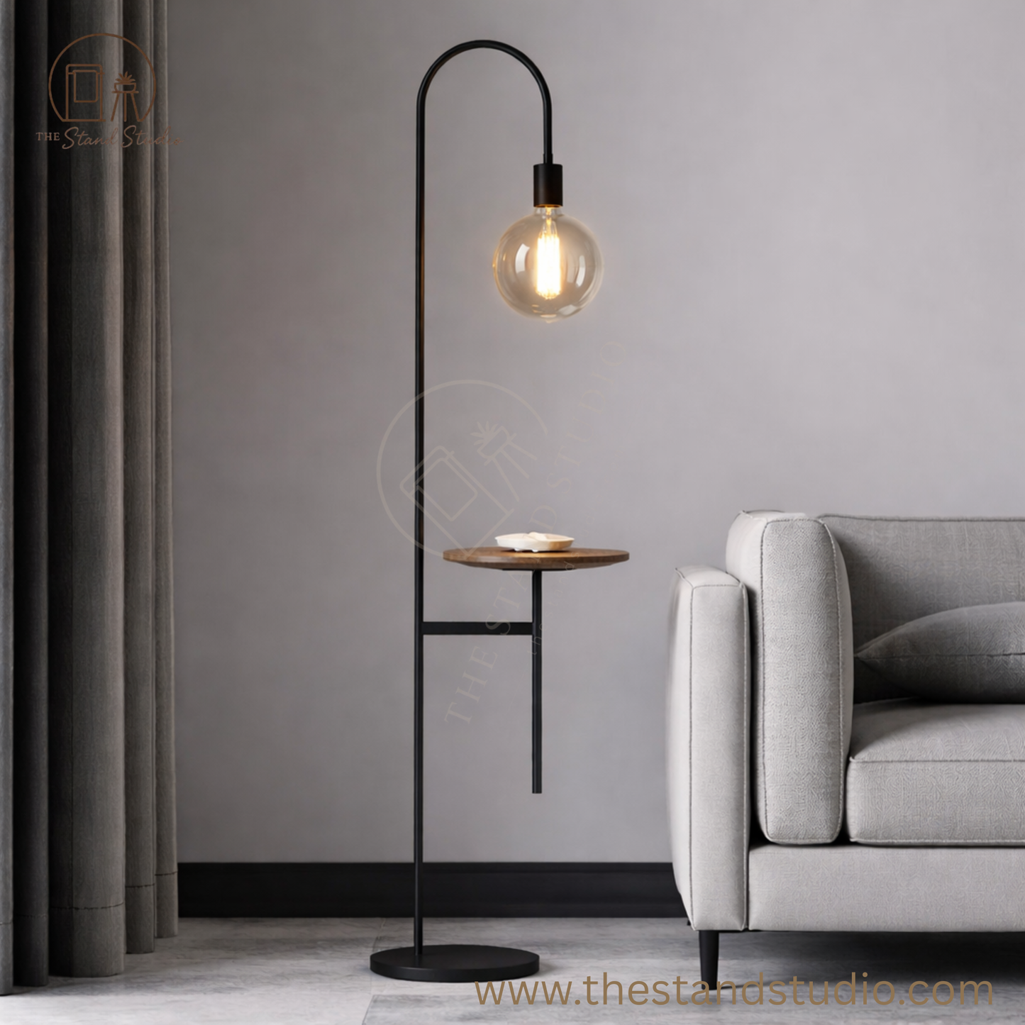 VALLE Minimalist LED Lamp Side Table