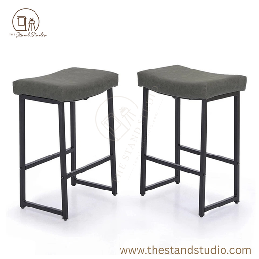 2x Saddle Bar Stool Seating Bar Counter