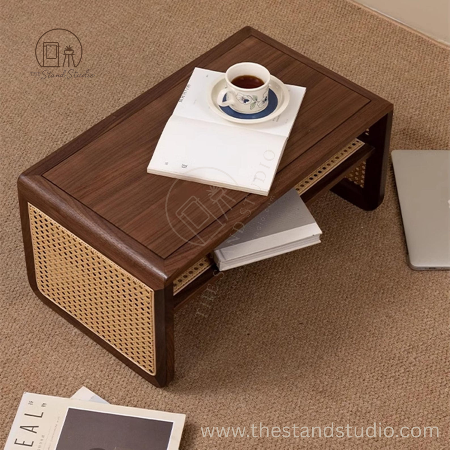 Rattan Vine weaving End Side Table
