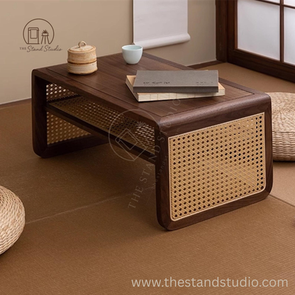 Rattan Vine weaving End Side Table