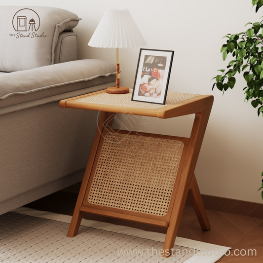 Rattan End Side Table
