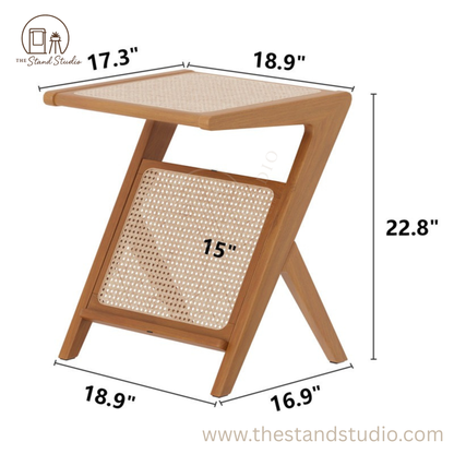 Rattan End Side Table