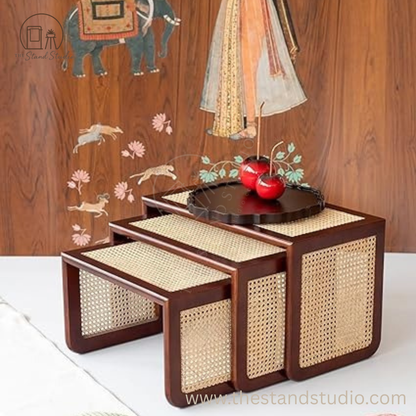 Rattan Nesting Tables