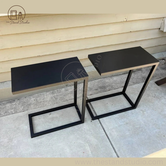Metal C shape Side Table