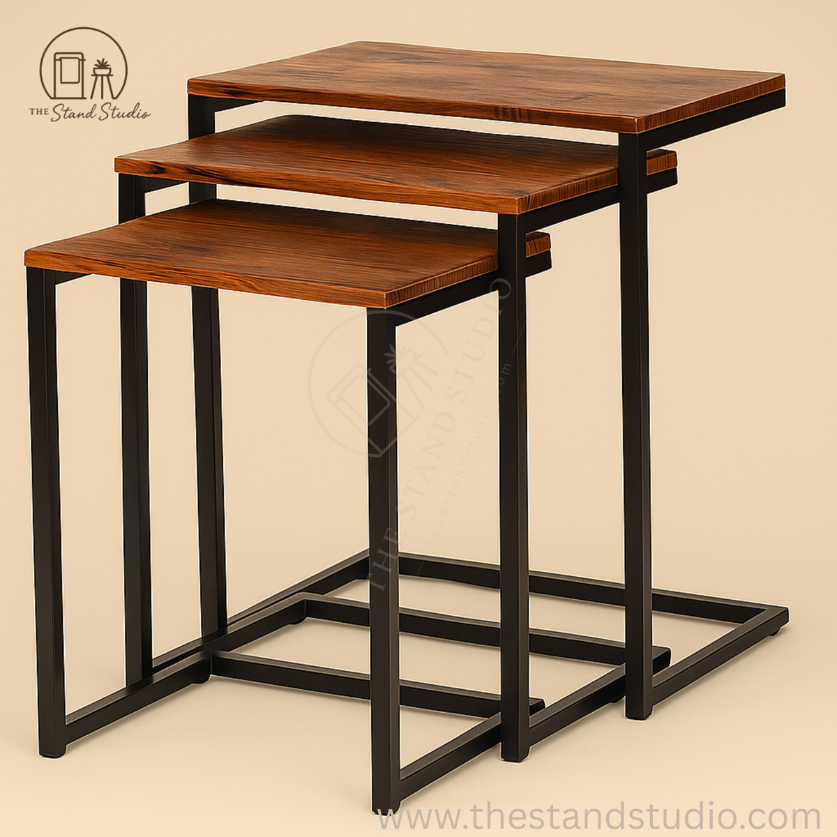 Set of 3 Stacking Nesting Coffee Table