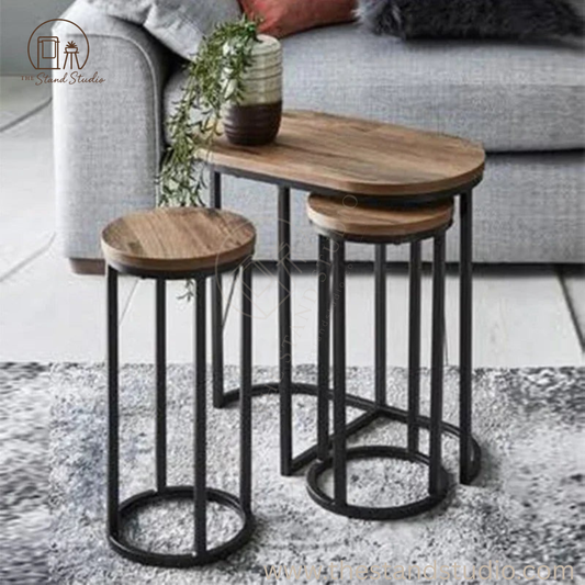 Round Nesting Side Tables (Set of 3)