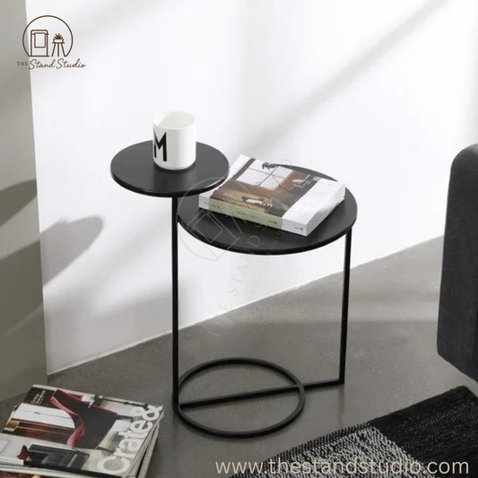 2-Tiered Double Tray Side Table