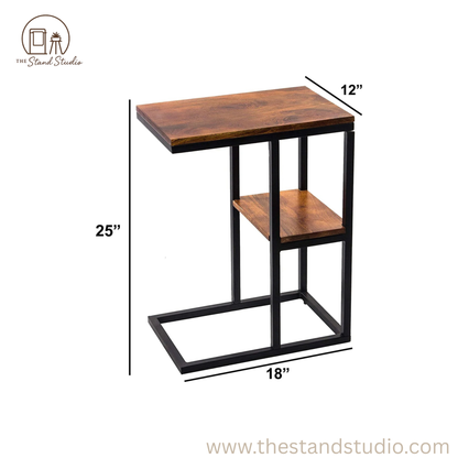 E Shaped Side Table