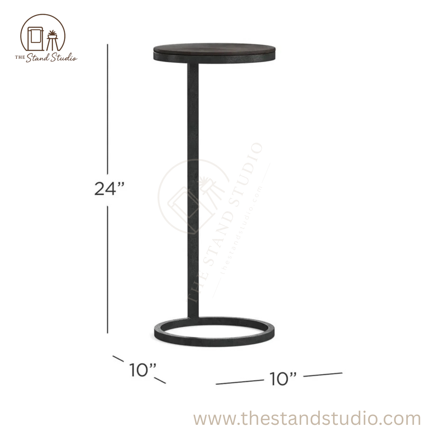 Round Metal Accent Table