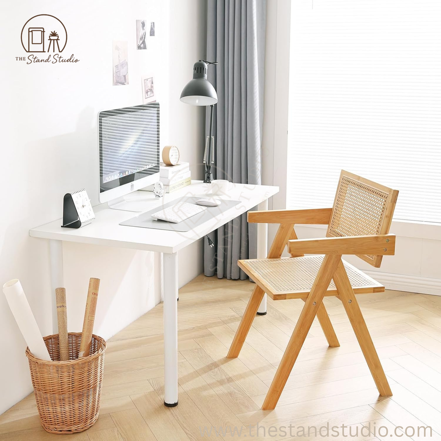 Rattan Chairs with Armrest for Bedroom