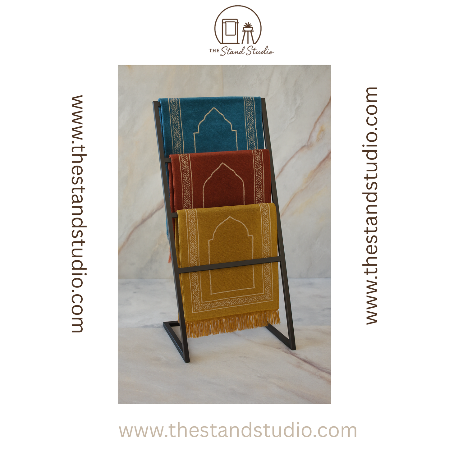 3-Tier Prayer Mat Display Stand