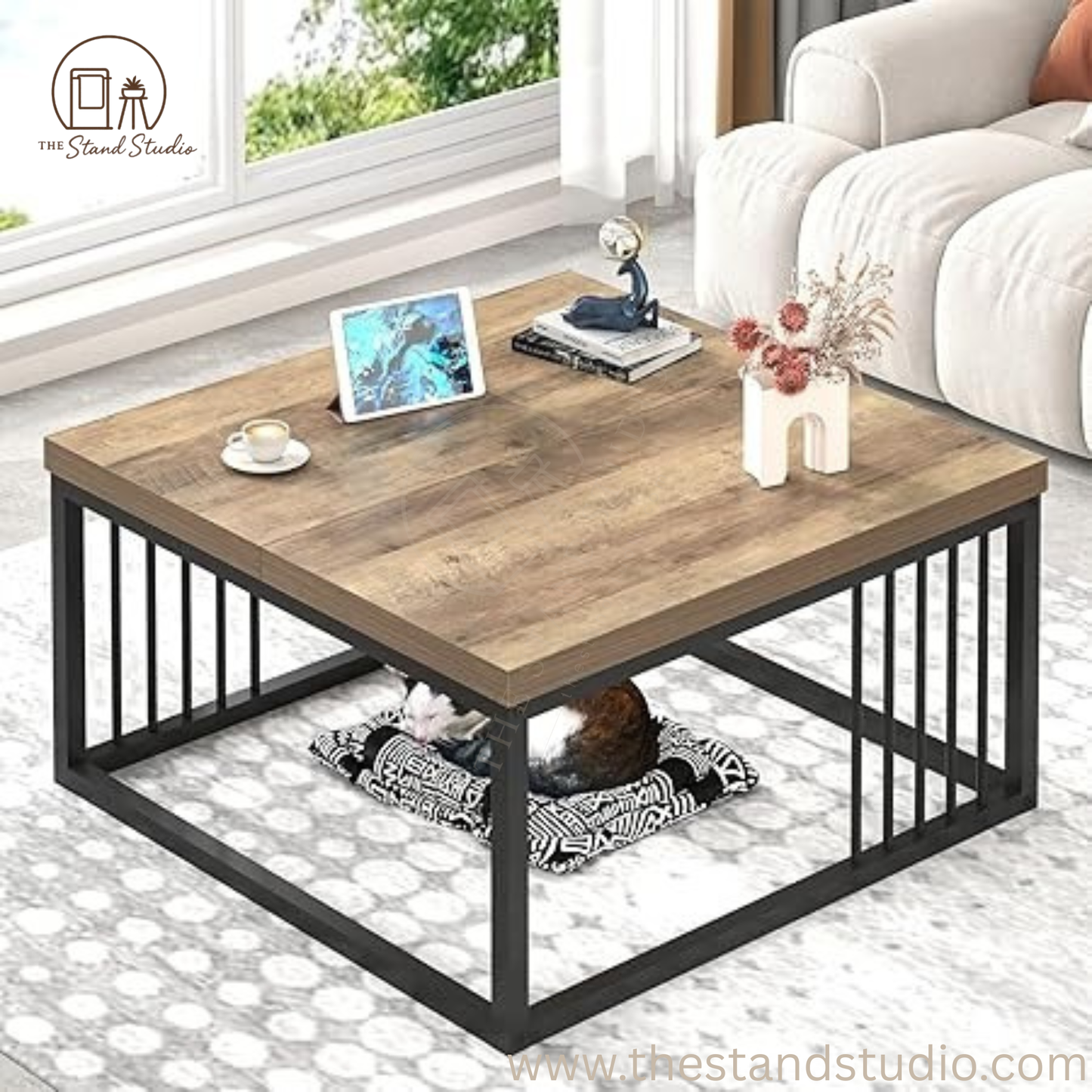 Modern Square Center Table for Living Room