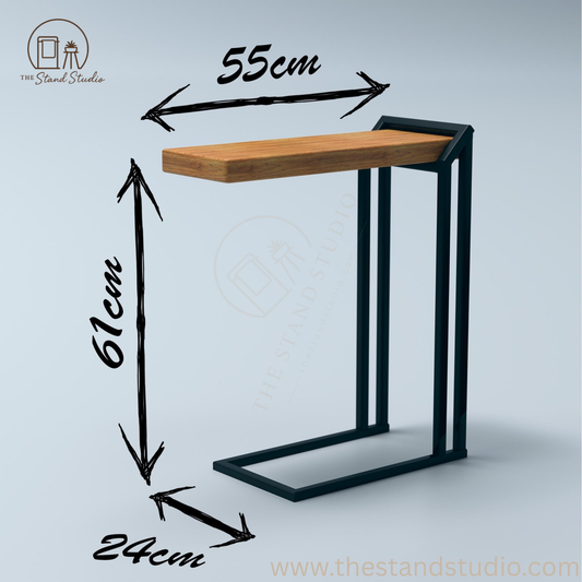 C-Shaped Snack Table