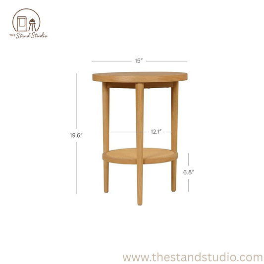 Rattan Natural Sofa Side Table