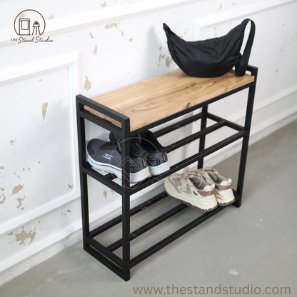 2-Tier Shoe Rack, Shoe Rack Bench, Shoe Storage Bench