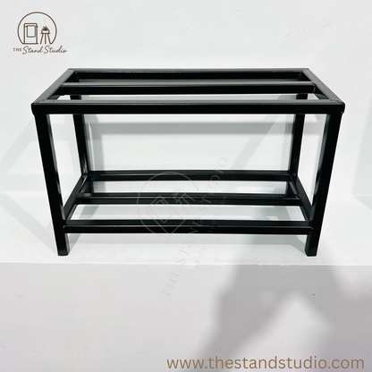 Metal Shoe Rack, 3-Tier Space-Saving Shoe Organizer