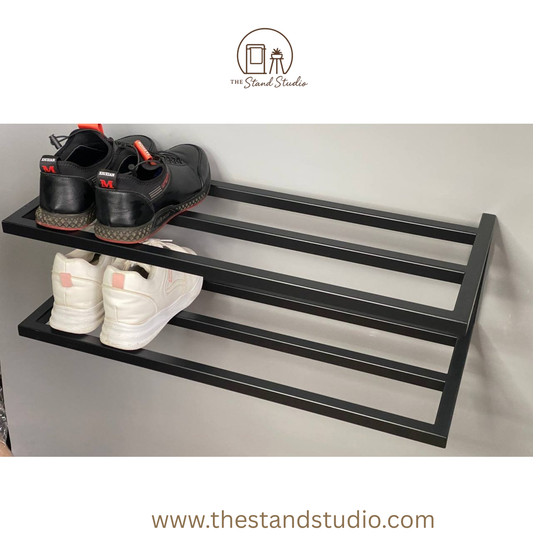 2 Tier Shoe Rack, Wall Mount Shoe Rack,
