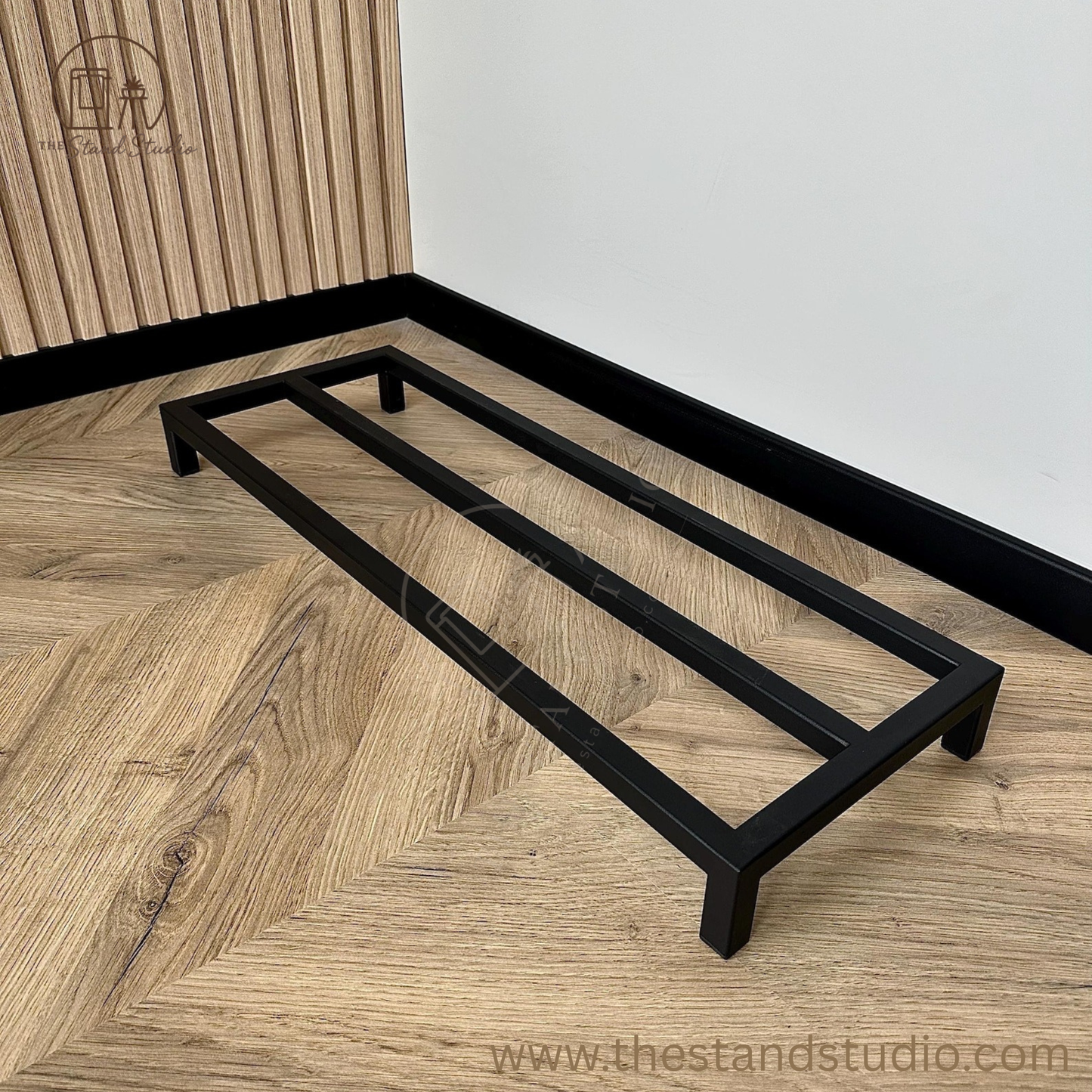 Hallway 2 Tier Metal Shoe Rack,