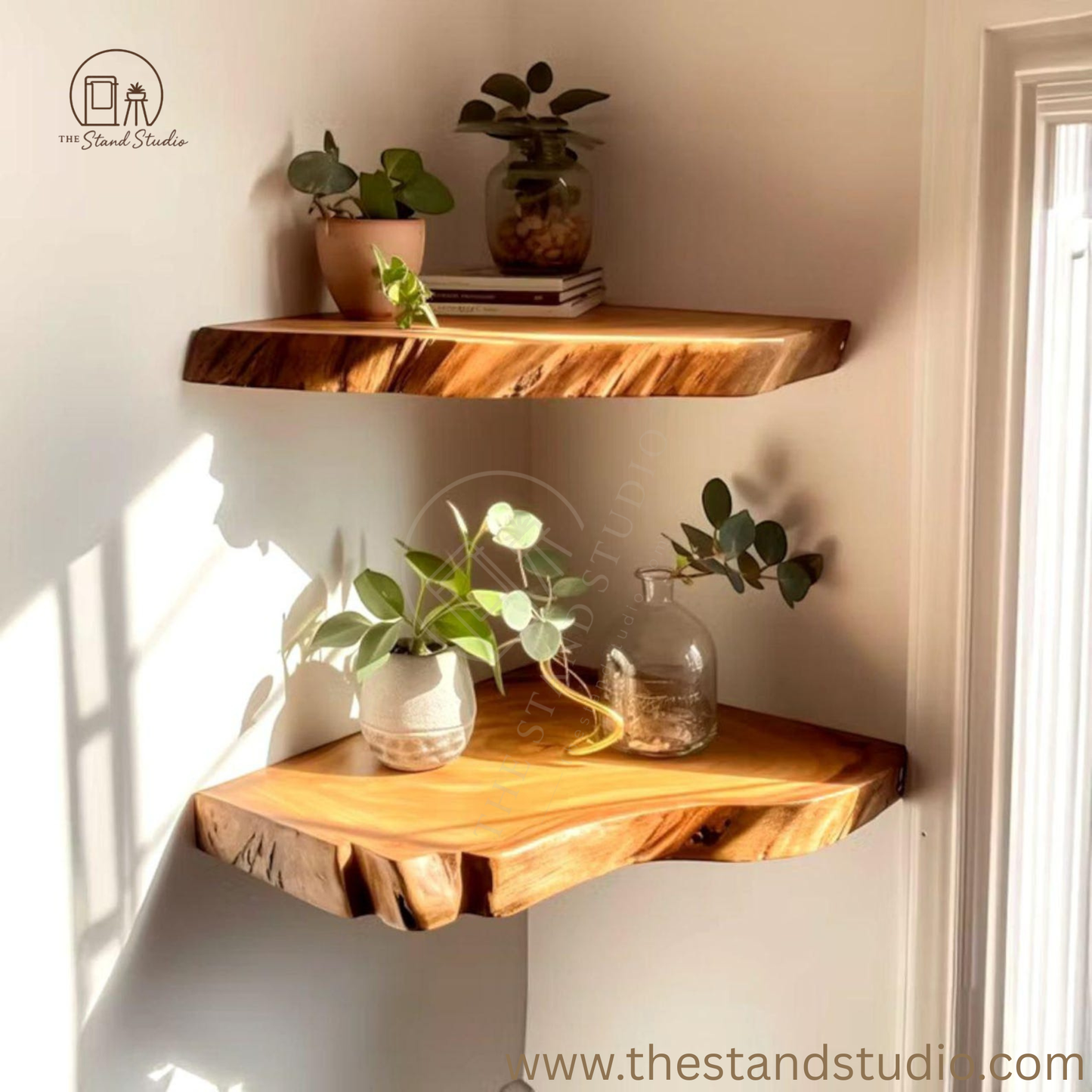 Corner Shelves- Space Saving Wall Storage for Living Room